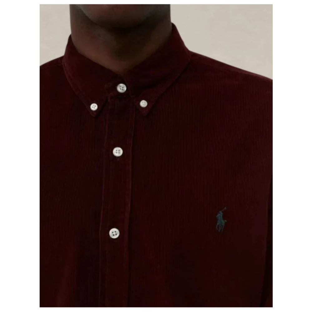 Polo Ralph Lauren Katoenen poloshirt met geborduurd logo Red Heren