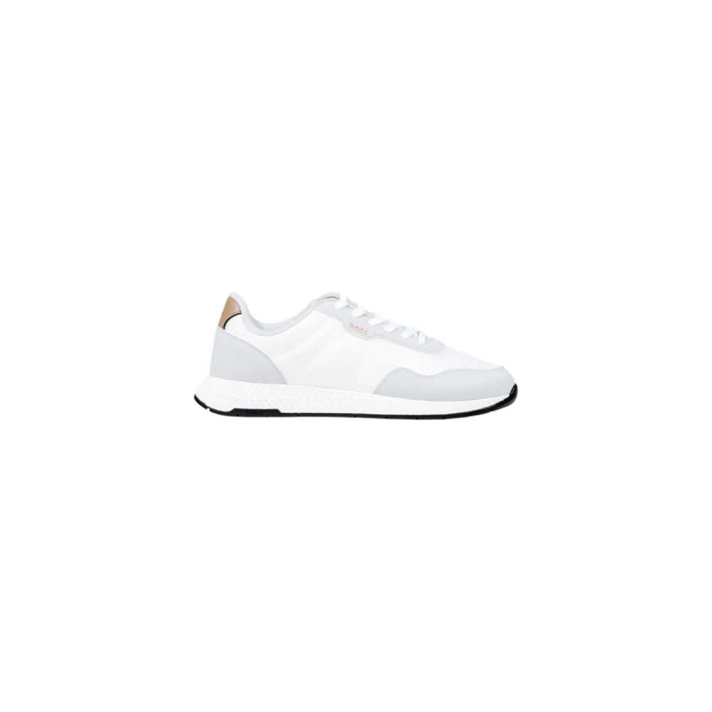 Hugo Vit Färgglada Mönstrade Snörskor Sneakers