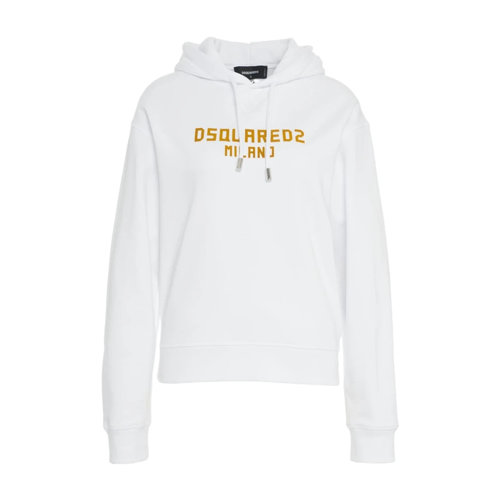 Dsquared2 Witte Hoodie Casual Stijl Sweatshirt White Dames
