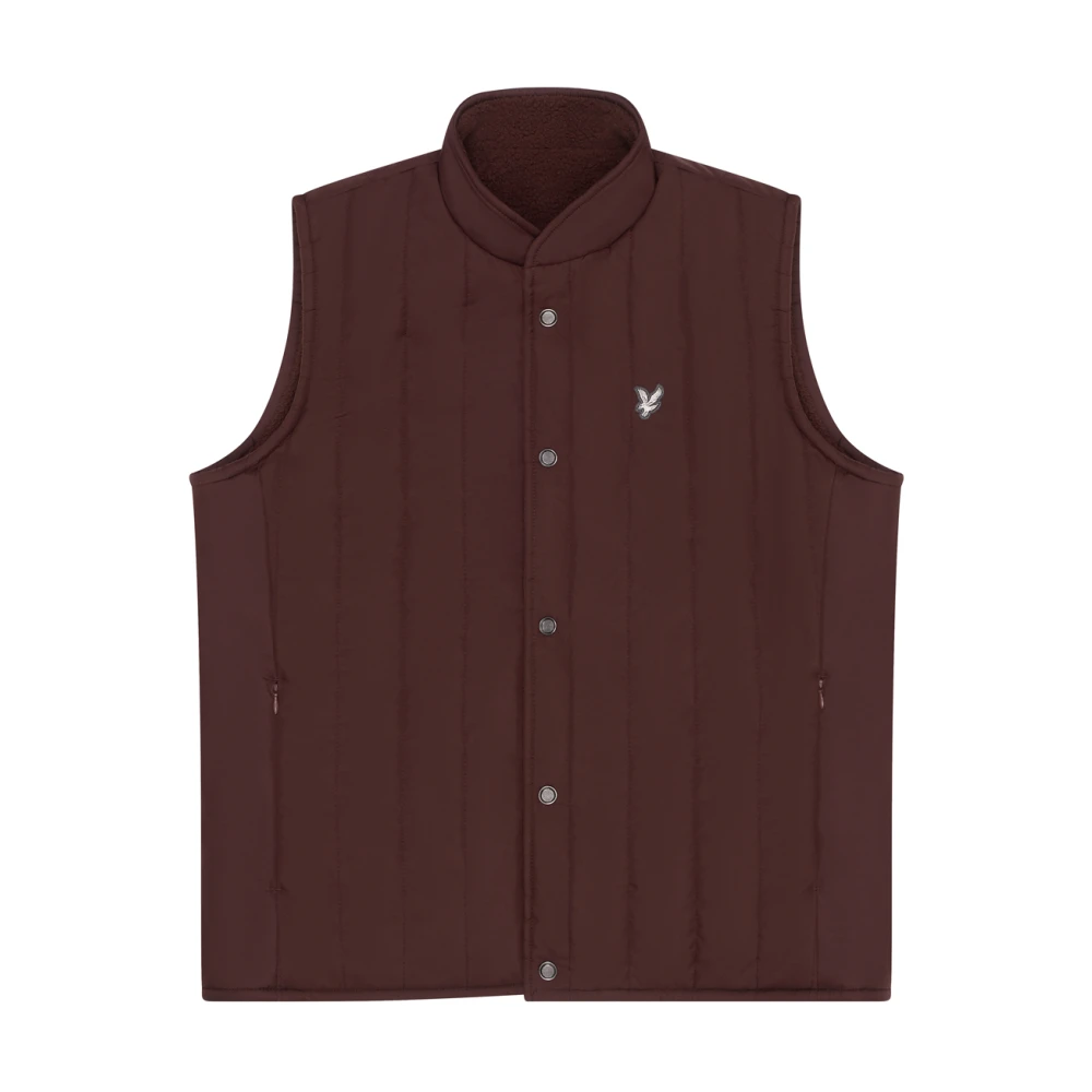 Lyle & Scott Omkeerbaar Gewatteerd Gilet Jack Brown Heren