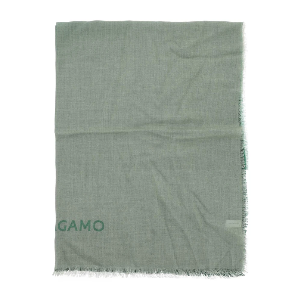 Salvatore Ferragamo Winter Scarves Green Dames