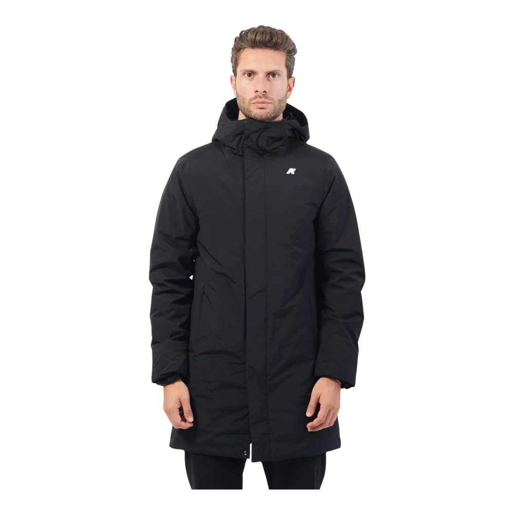 K-way Zwarte Lange Herenjas Thomas Warm Black Heren