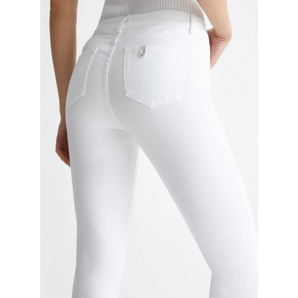 Liu Jo Skinny Jeans met 5 Zakken White Dames