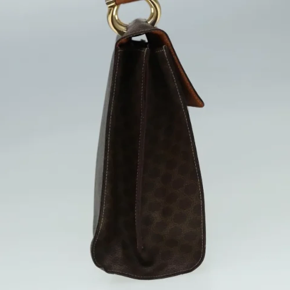 Celine Vintage Pre-owned Canvas handbags Brown Dames