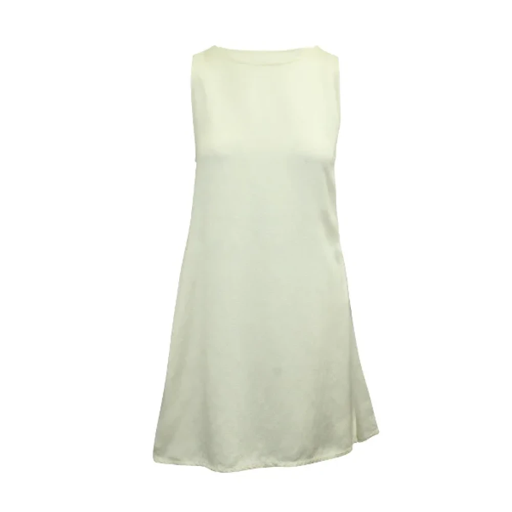 Maison Margiela Pre-owned Linen dresses White Dames