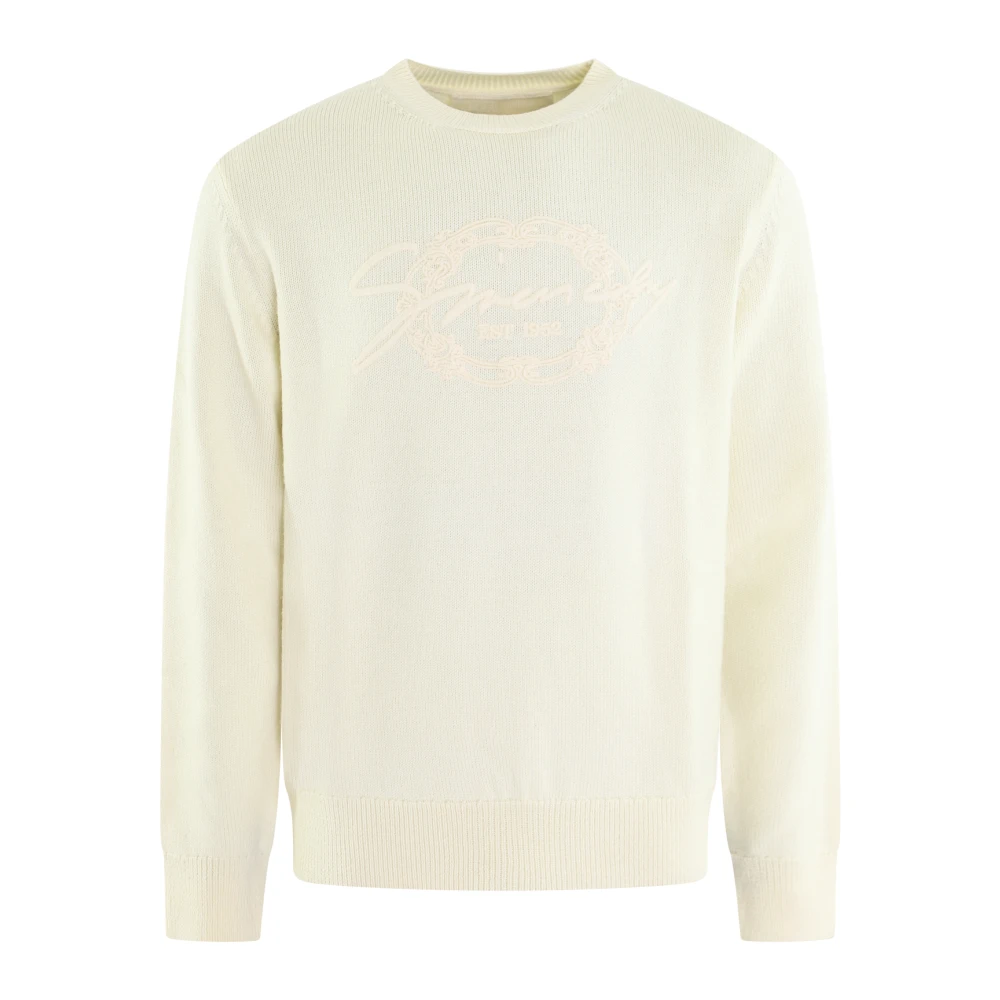 Givenchy Medaillon Beige Wol Trui Beige Heren
