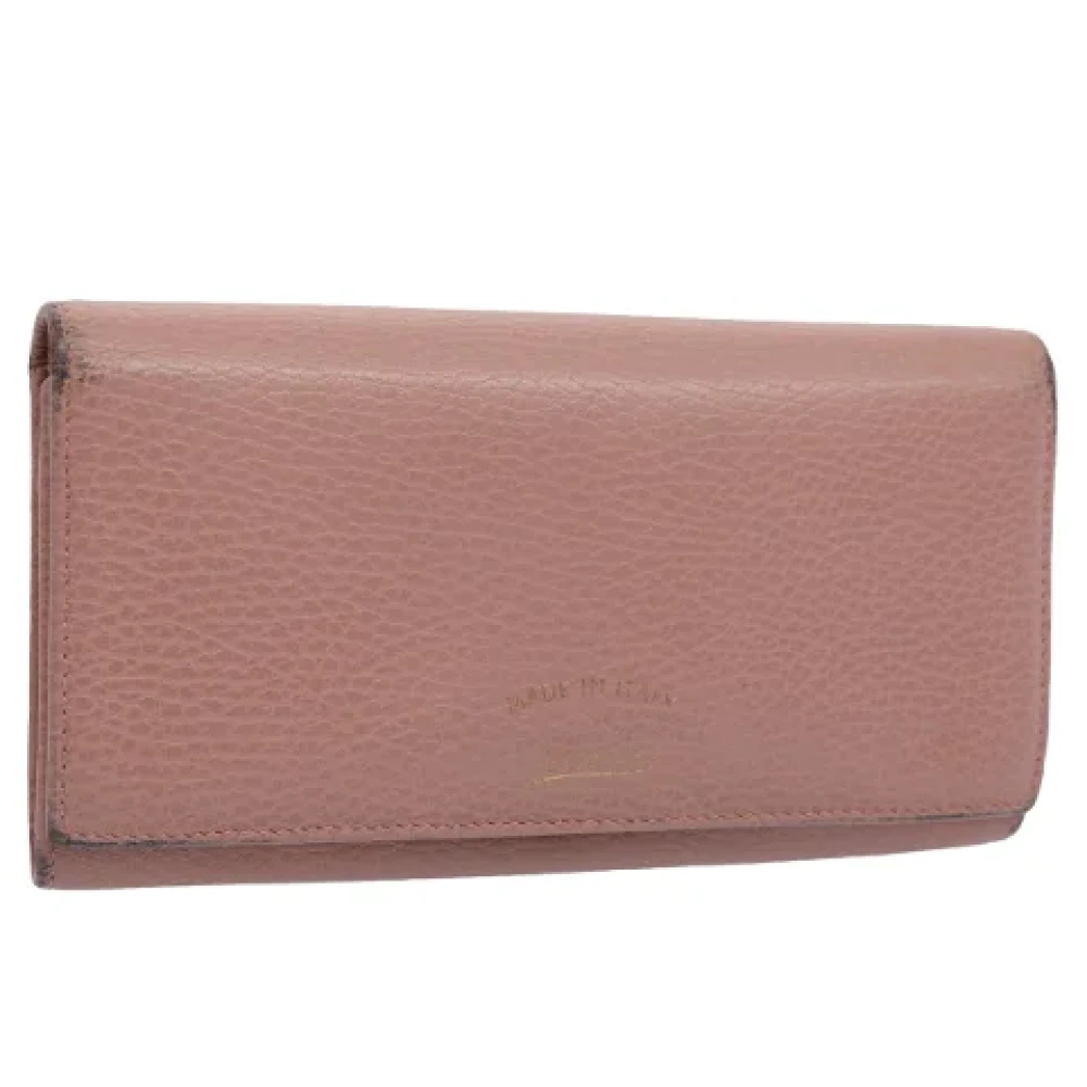 Gucci Vintage Pre-owned Leather wallets Pink Dames
