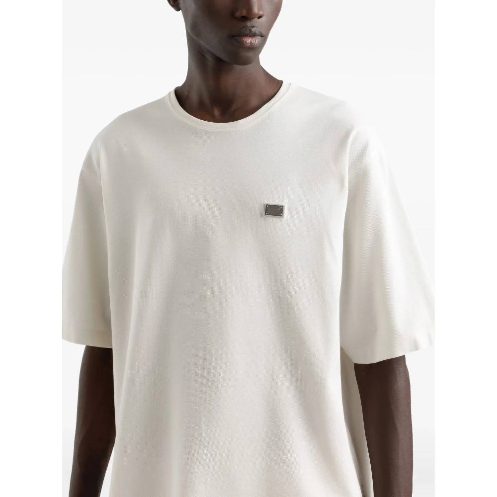 Dolce & Gabbana Stijlvolle T-shirts en Polos Collectie White Heren