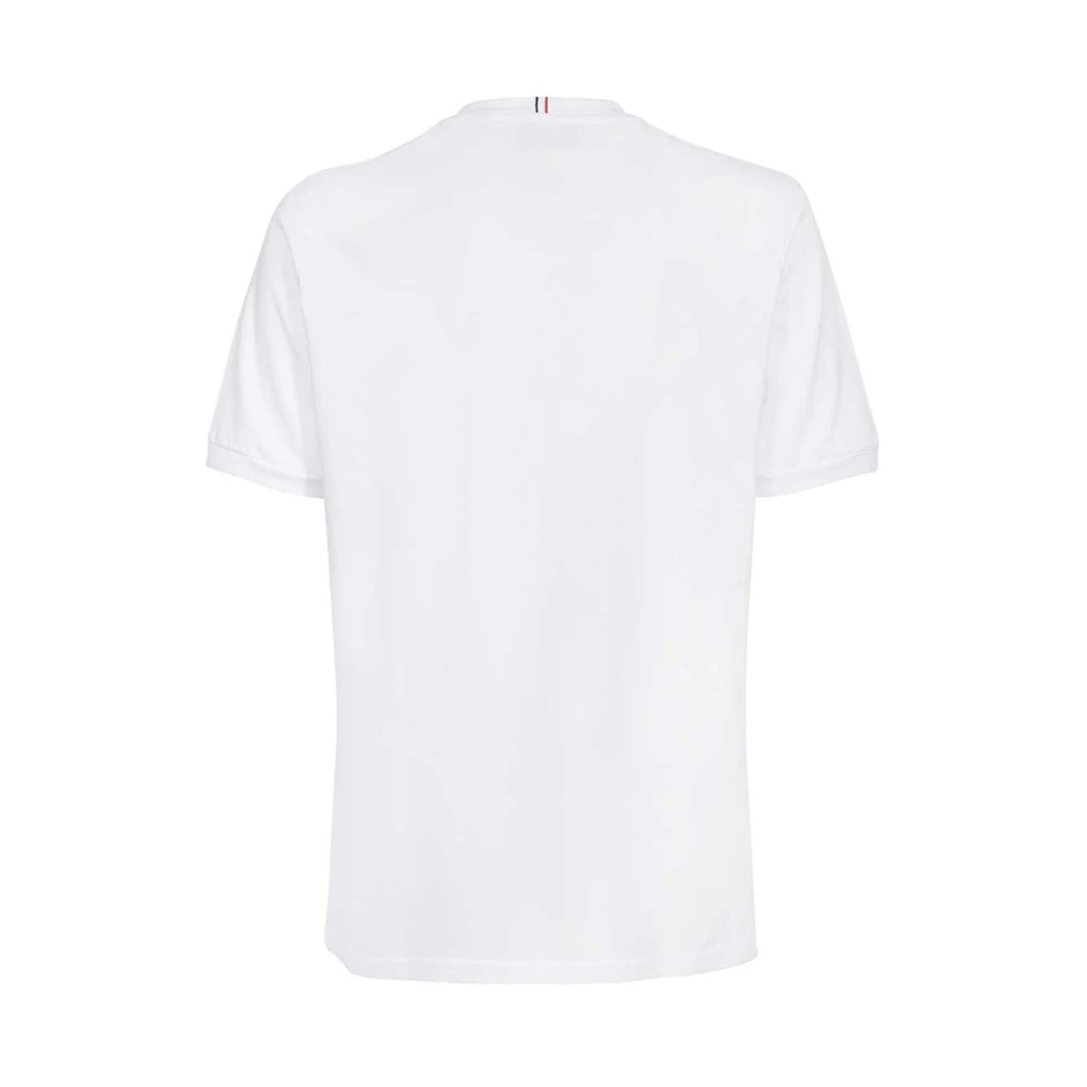 Les Deux Katoenen Ribgebreide Crew T-shirt White Heren