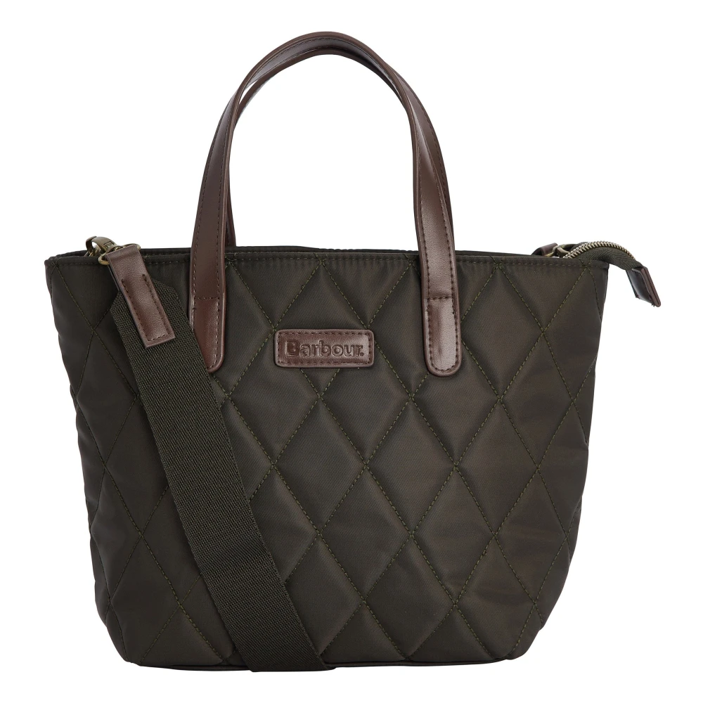 Barbour Gewatteerde Groene Nylon Tas Green Dames