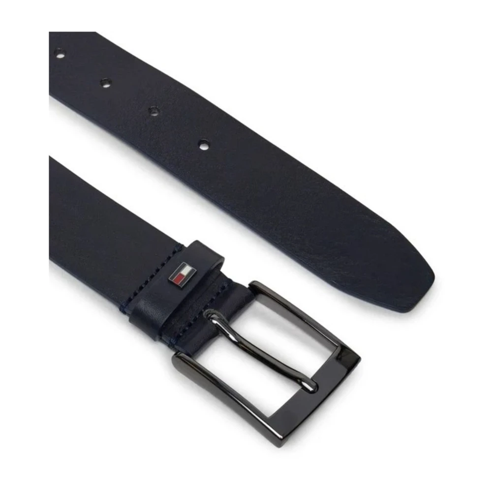 Tommy Hilfiger Heren Leren Riem Adan NEW Blue Heren