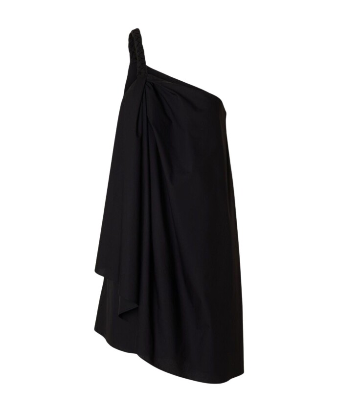 robe-noire-a-une-epaule-drapee