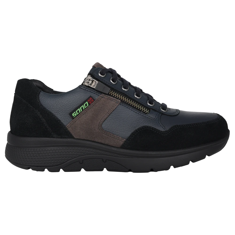 Mephisto Blauwe Rollende Wandelsneaker Heren Schoenen
