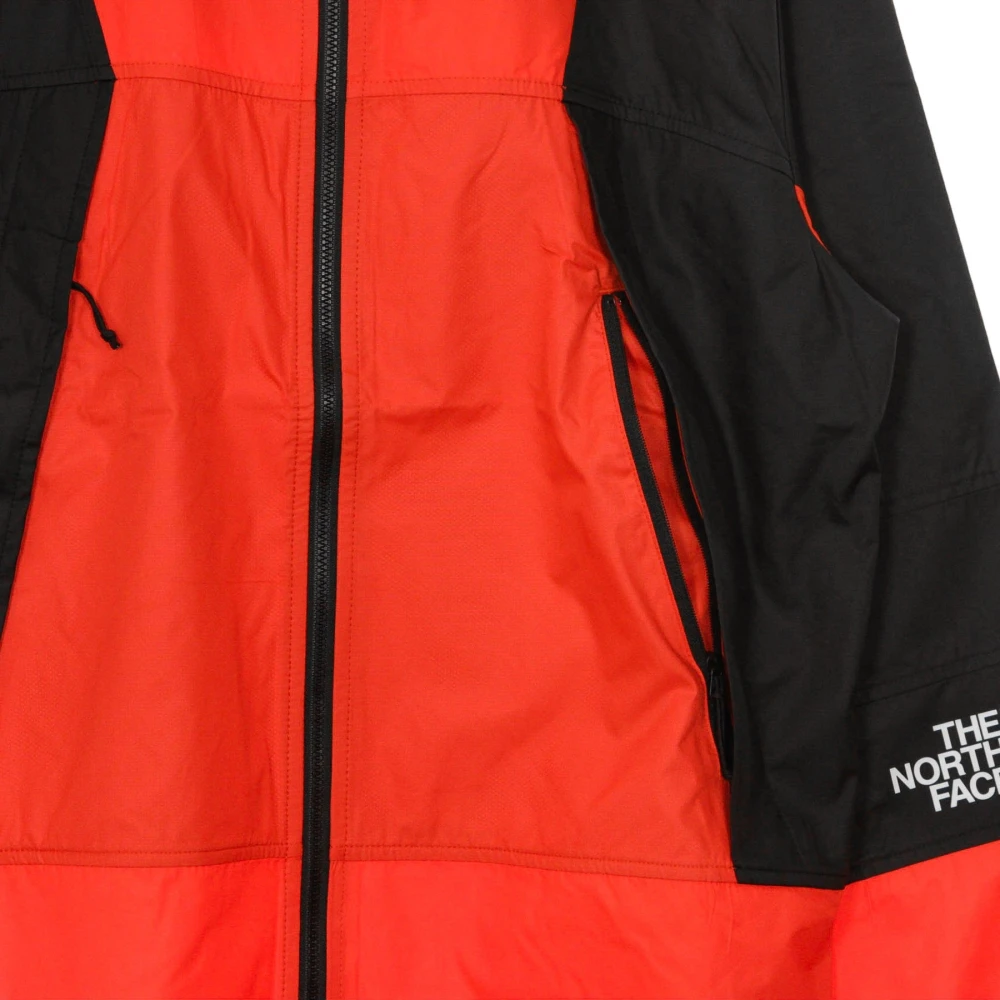 The North Face Lichte windjack in Vurig Rood Zwart Multicolor Heren