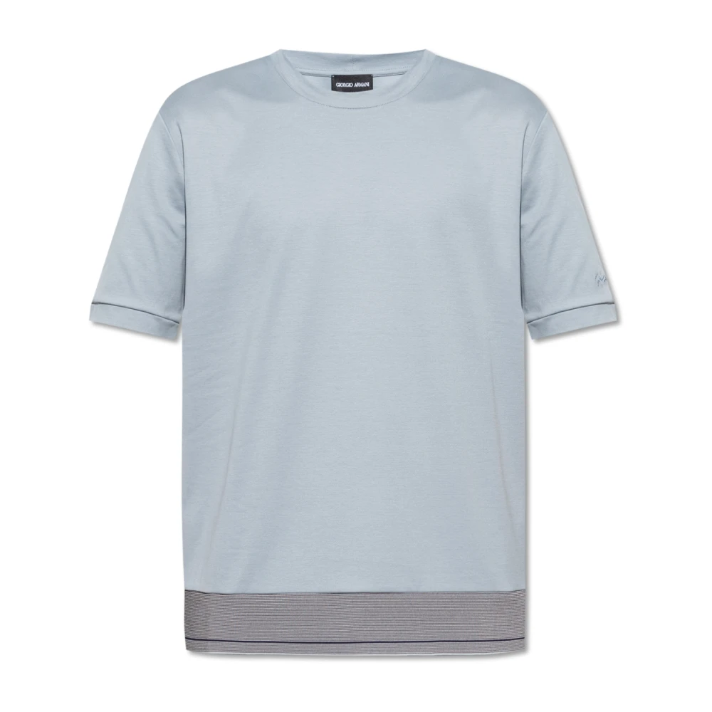 Giorgio Armani T-shirt met logo Gray Heren