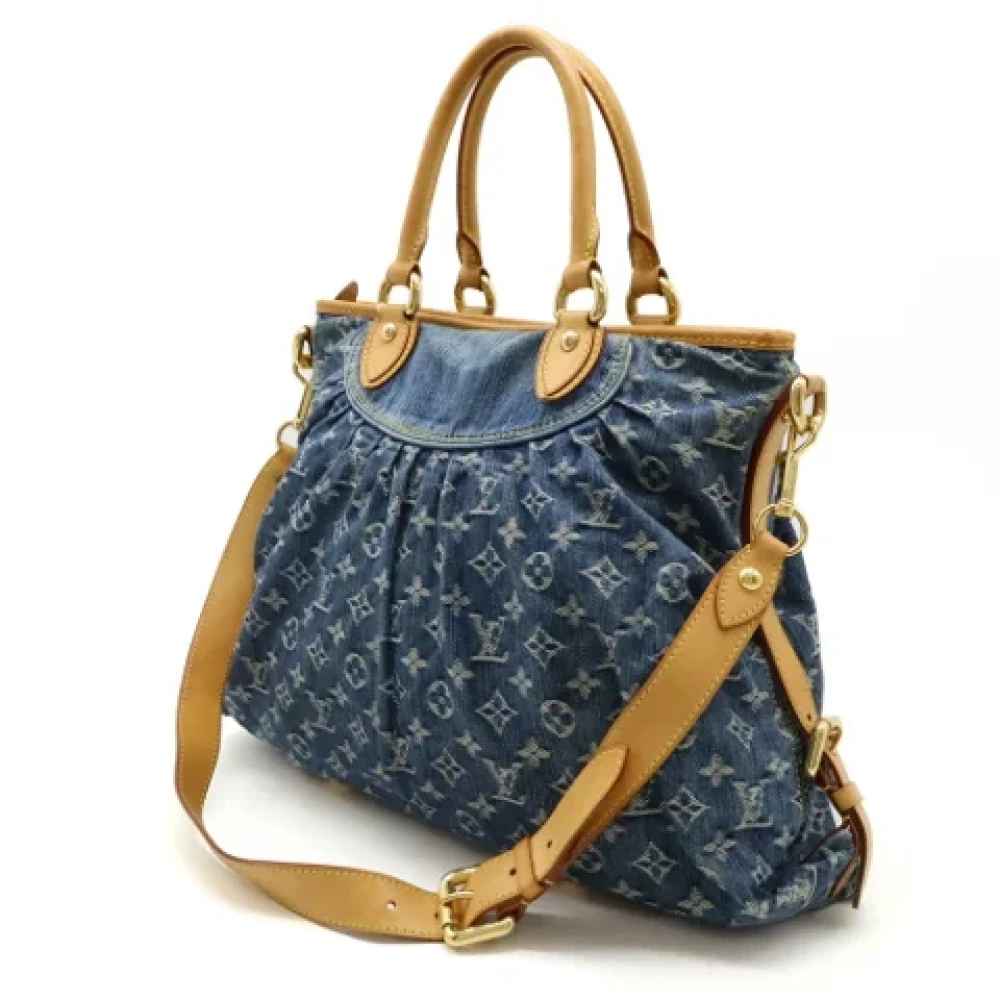 Louis Vuitton Vintage Pre-owned Denim louis-vuitton-bags Blue Dames