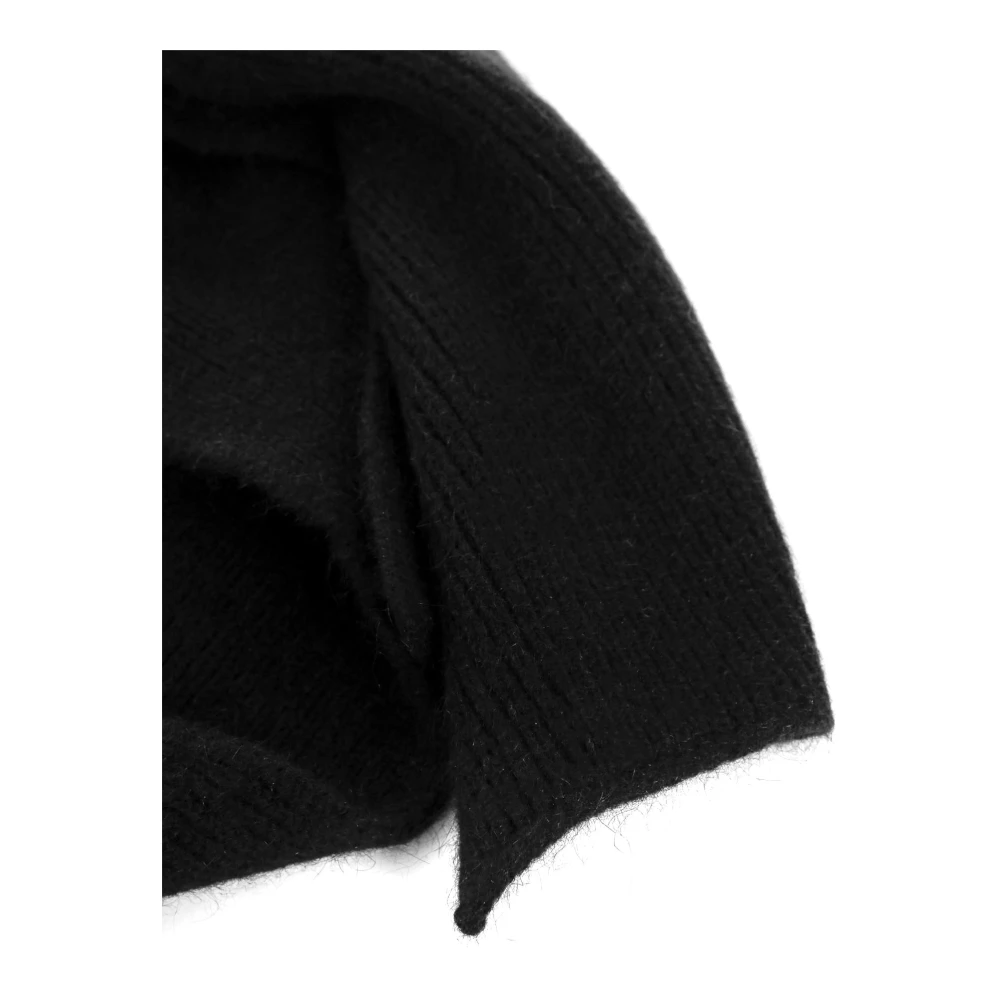Le bonnet Zachte Gebreide Sjaal Black Heren