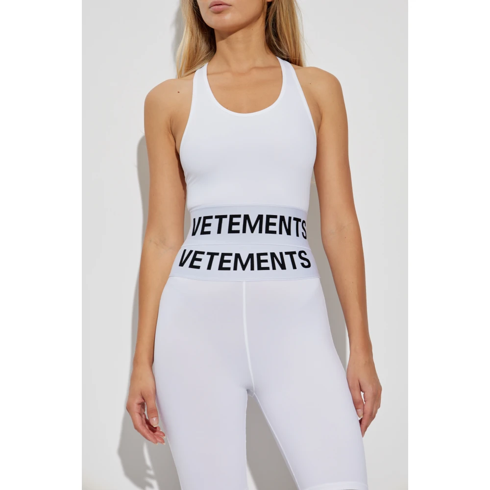 Vetements Sports Top White Dames