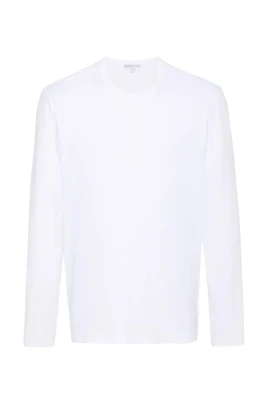 Pima Cotton Long Sleeve Crew T-Shirt