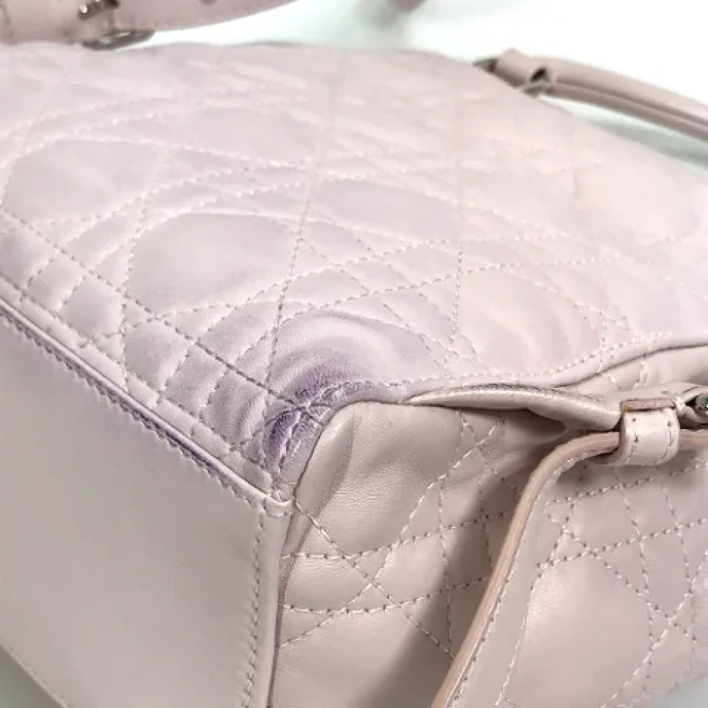 Dior Vintage Pre-owned Leather dior-bags Pink Dames