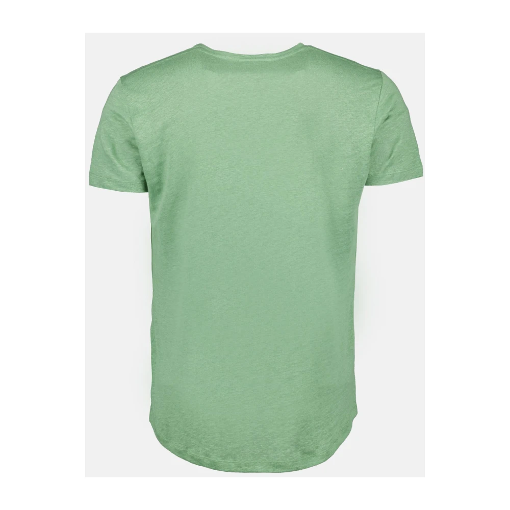 Orlebar Brown Korte Mouw Linnen T-shirt Green Heren