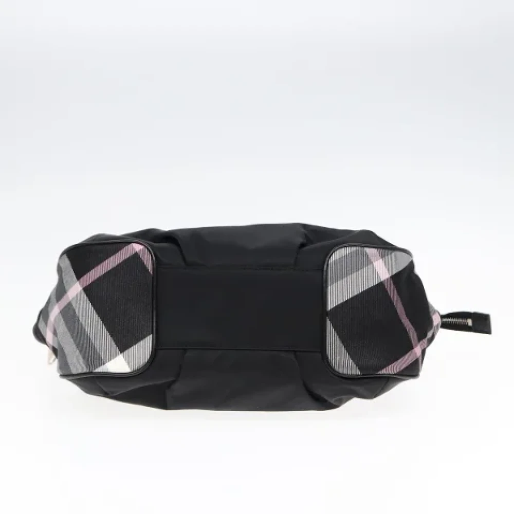Burberry Vintage Pre-owned Canvas handbags Black Dames