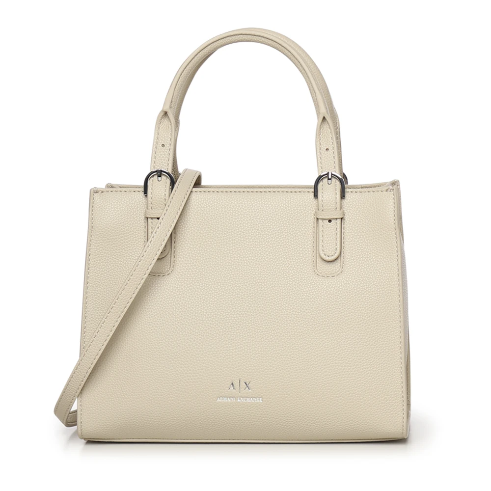 Armani Exchange Women's Beige Handbags, One Size, Stylish Bags Collection