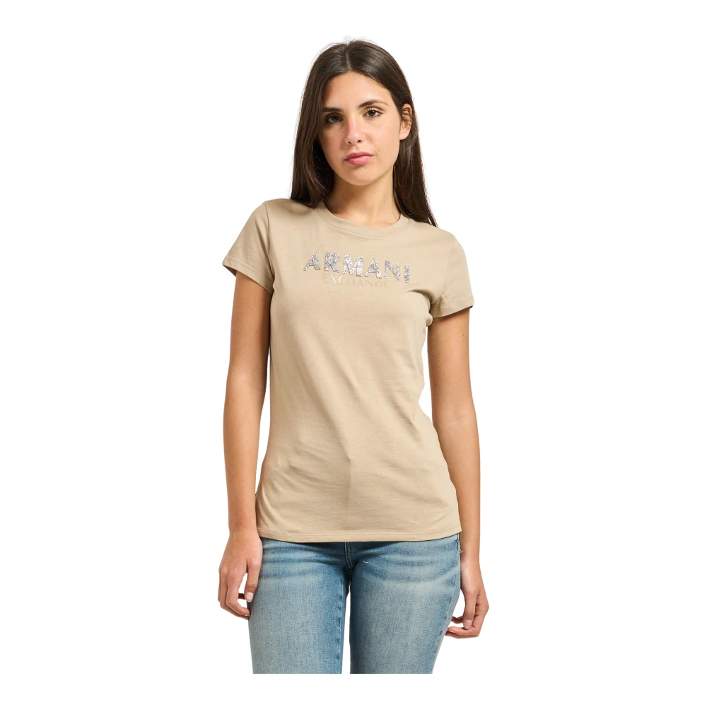 Armani Exchange Donna Beige Top, 2XL, New,