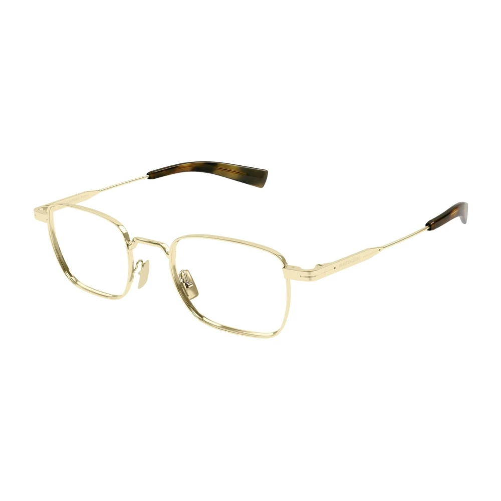 Saint Laurent Metalen montuur zonnebril Yellow Heren