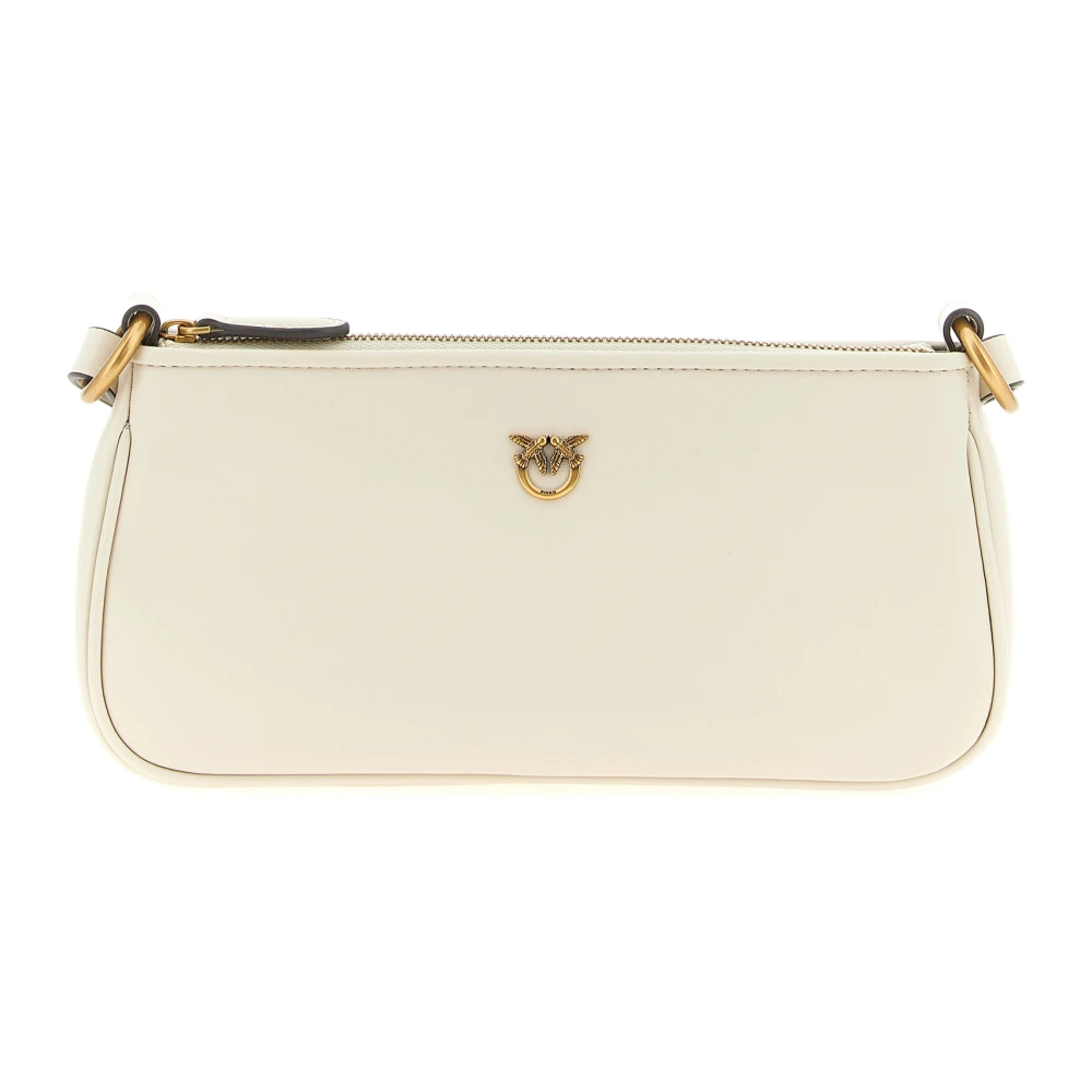 Pinko Women's White Mini Half Moon Baguette - Cross Body Bags - One Size - Bags