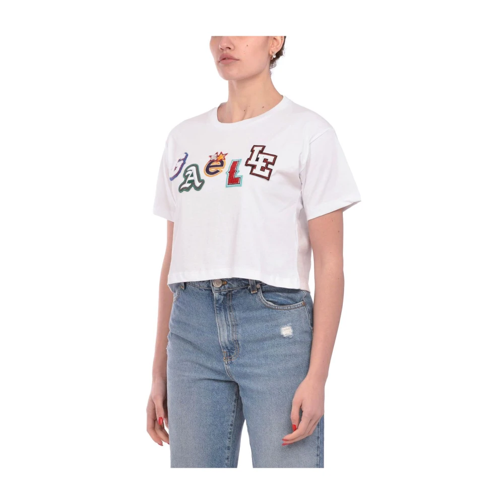 Gaëlle Paris Korte Mouw T-shirt White Dames