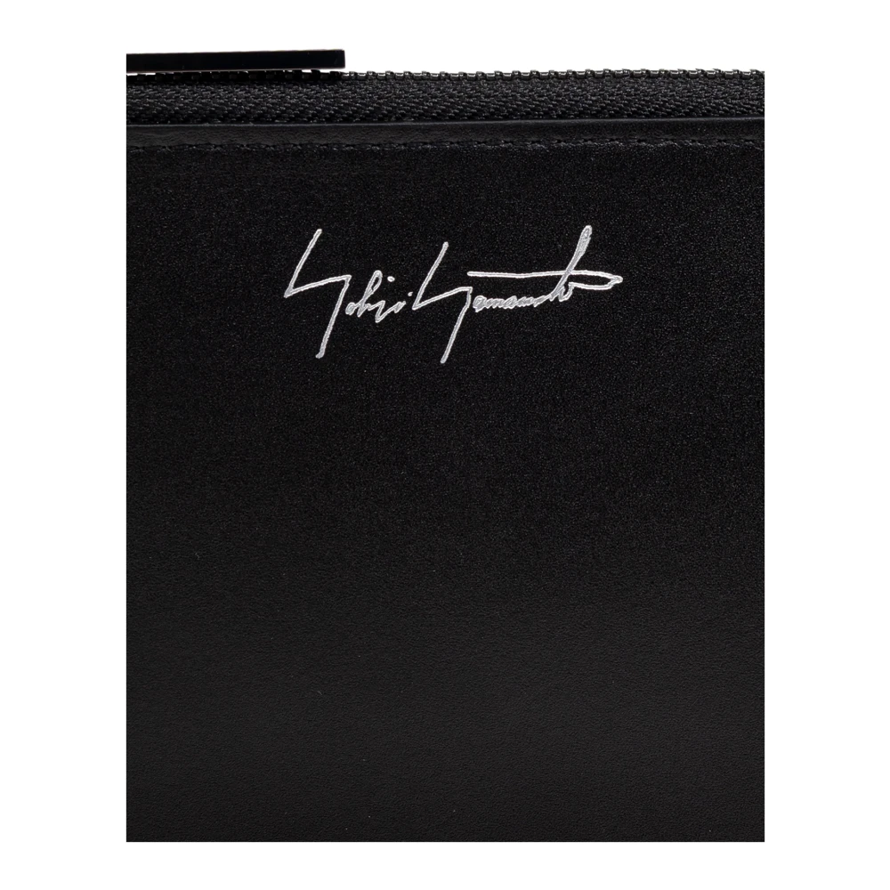 Yohji Yamamoto Leren portemonnee Black Unisex