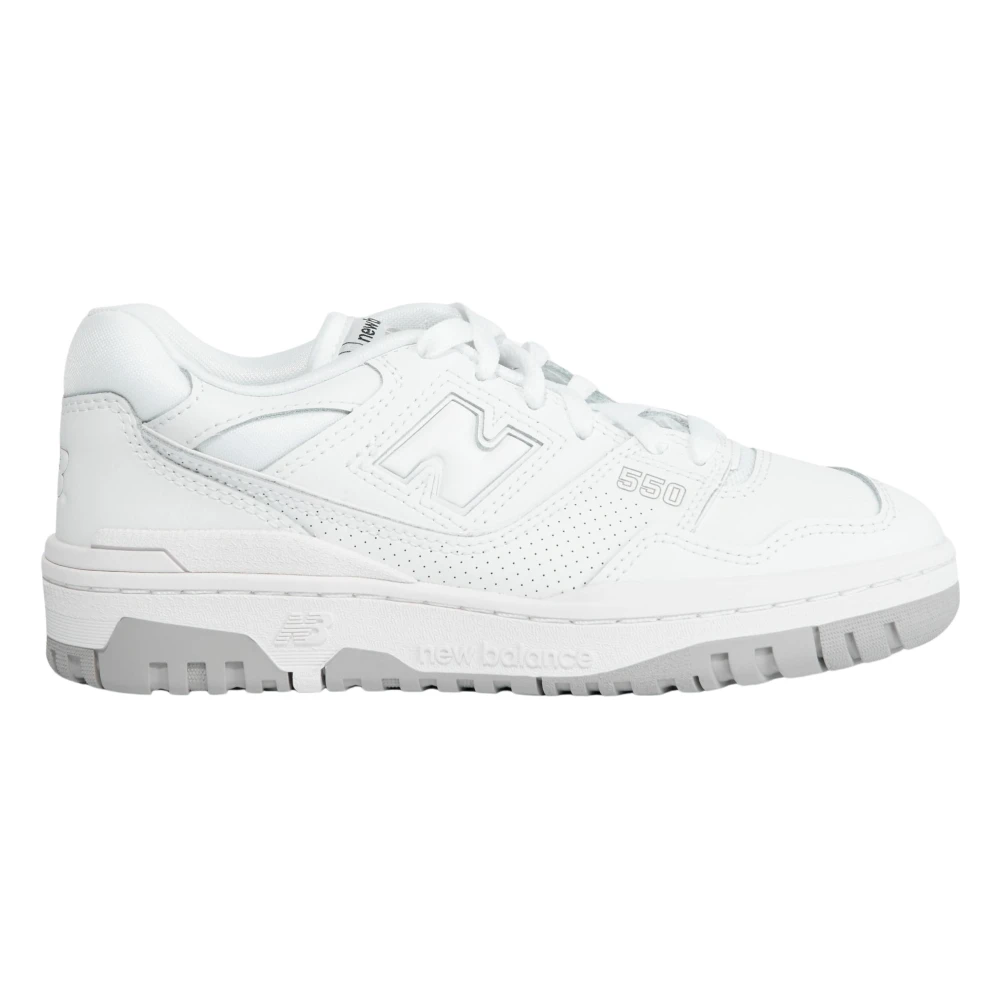 New Balance Unisex Kids White Sneakers,, 550 Trainers Size 37