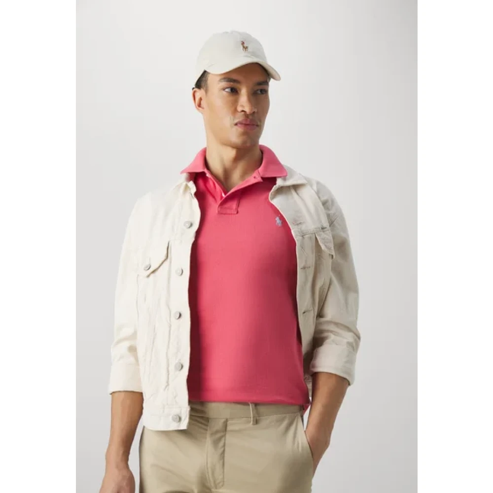Ralph Lauren Koraalroze Polo Shirt Pink Heren