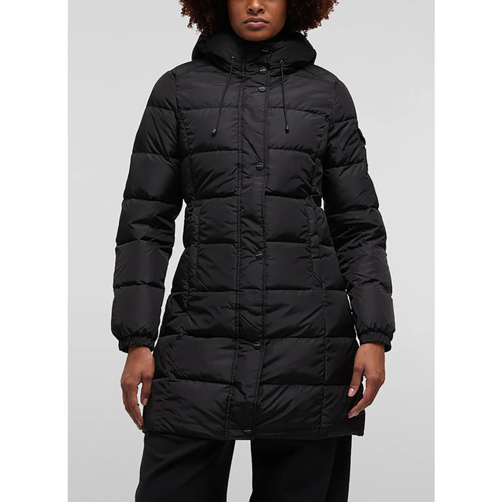 RefrigiWear Lange Pufferjas Black Dames