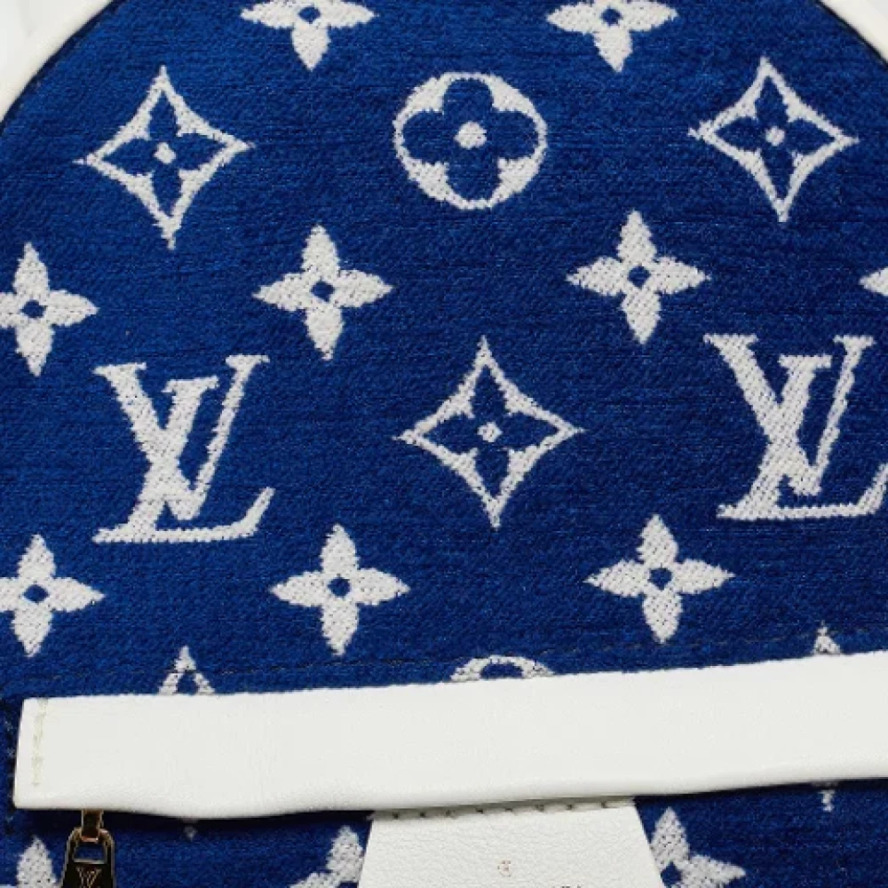 Louis Vuitton Vintage Pre-owned Leather backpacks Blue Dames