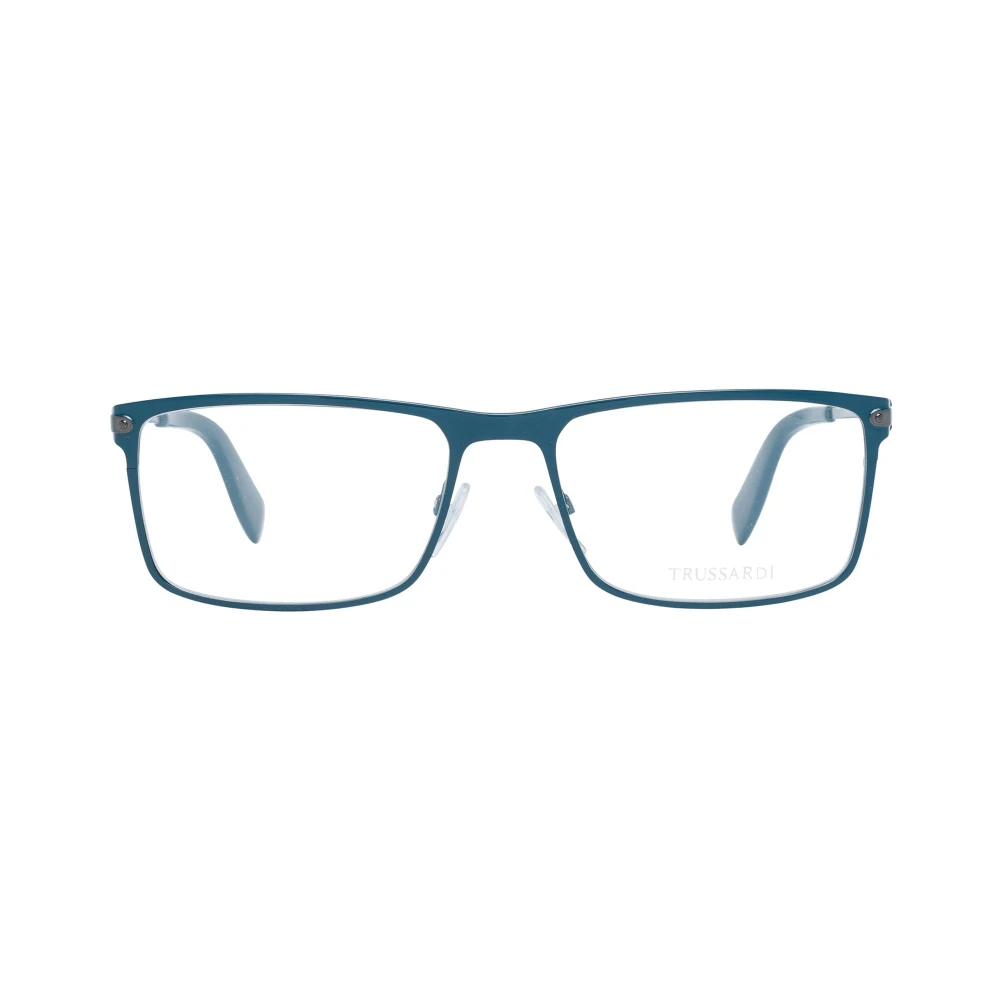 Trussardi Blauwe Metalen Optische Brillen voor Mannen Blue Heren
