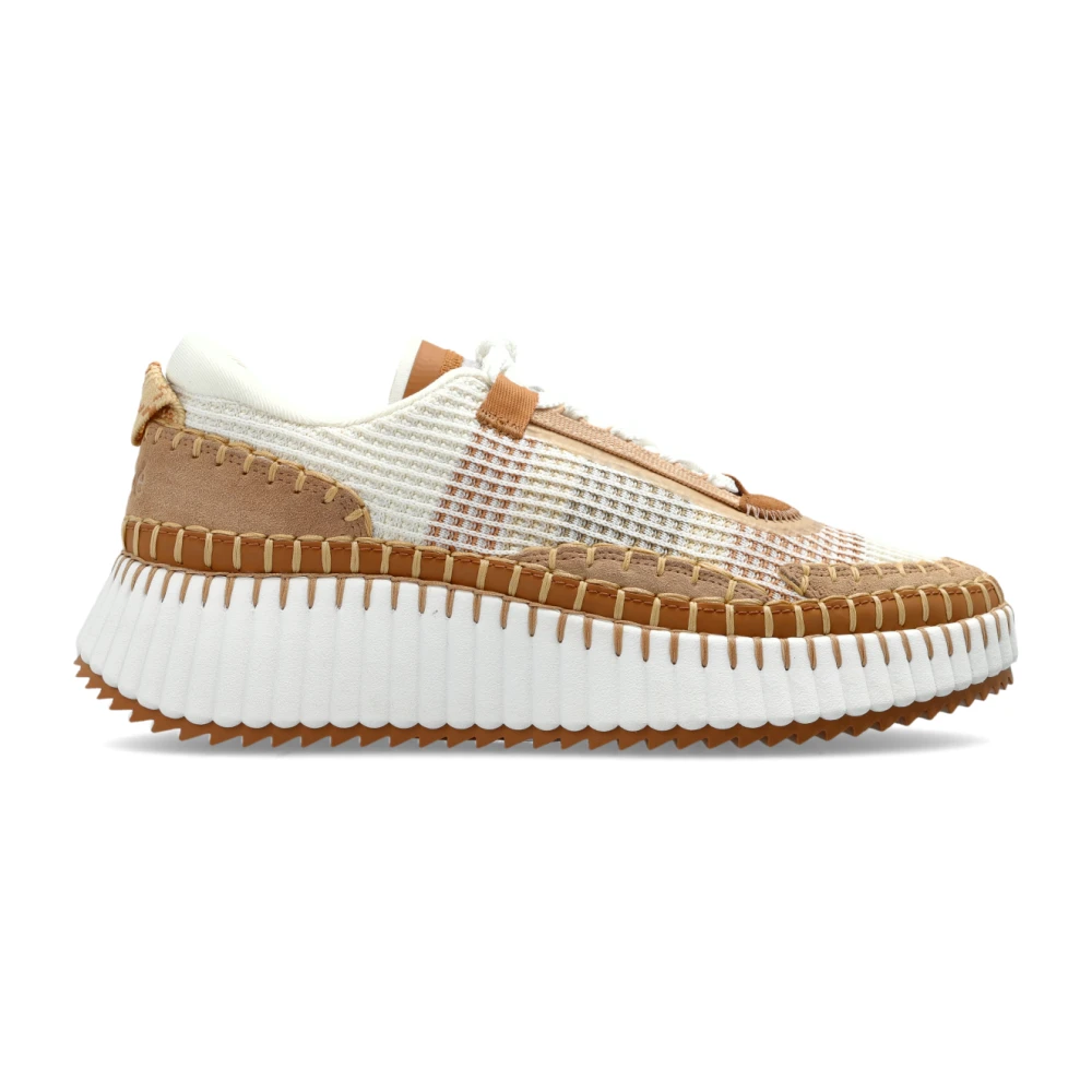 Chloé Women's Brown Sneakers, 7 Uk, Nama Sneaker