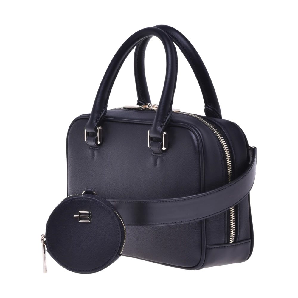 Baldinini Handbag with purse in black leather Black Dames