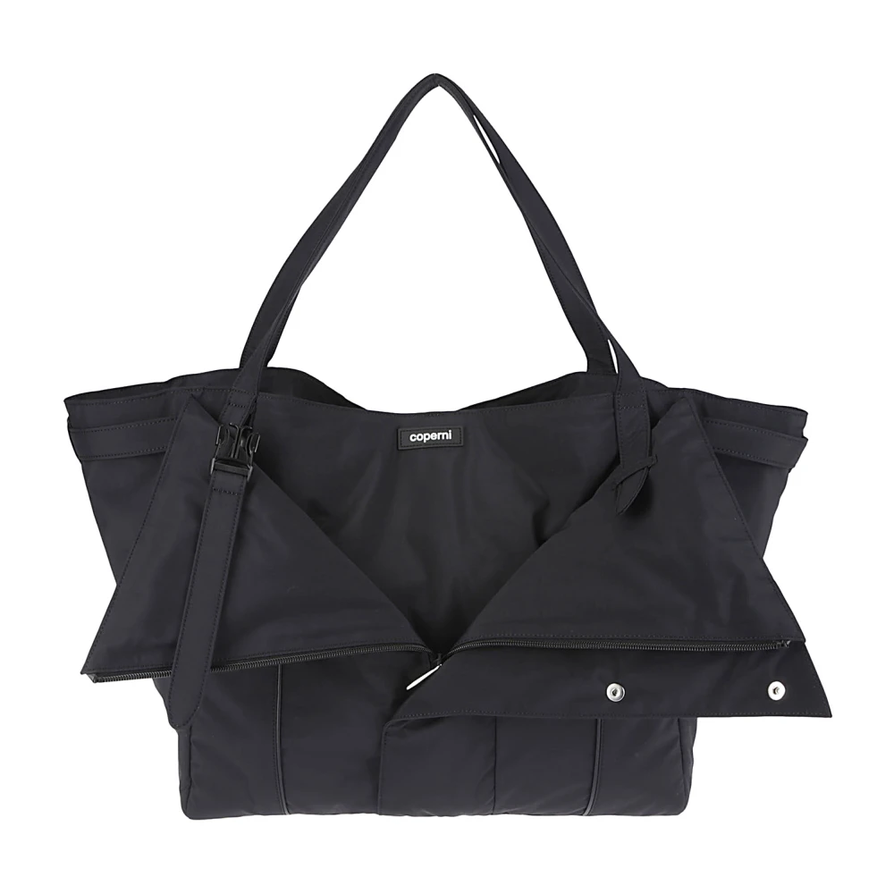 Coperni Totes & shoppers Nylon Double Handle Shopper in zwart