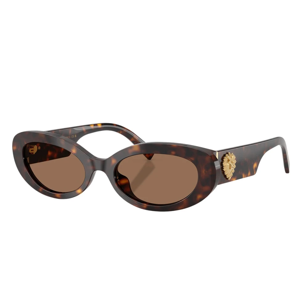 Dolce & Gabbana Women's Brown Sunglasses, 53 Mm, Oval Sunglasses