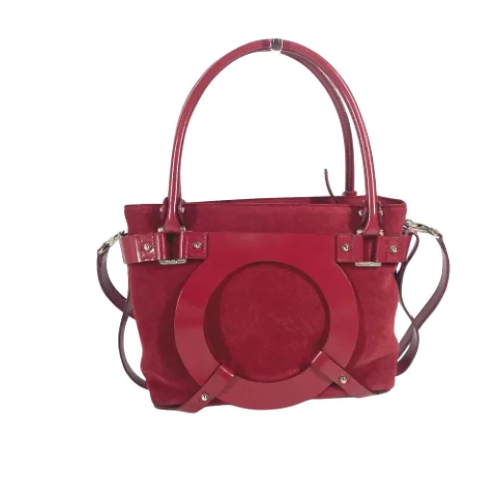 Salvatore Ferragamo Pre-owned Leather handbags Red Dames