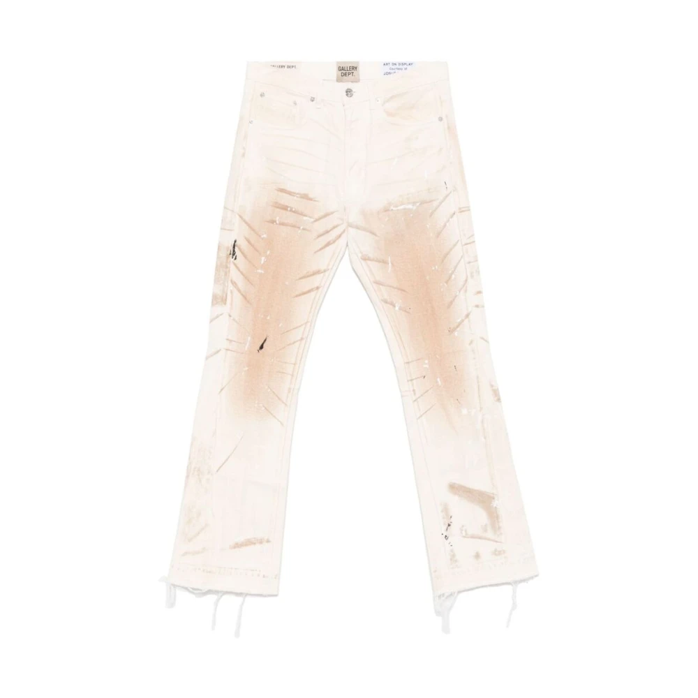 Gallery Dept. Beige Denim Bootcut Jeans Beige, Herr