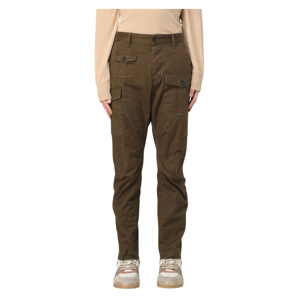 Dsquared2 Cargo Broeken voor Mannen Green Heren