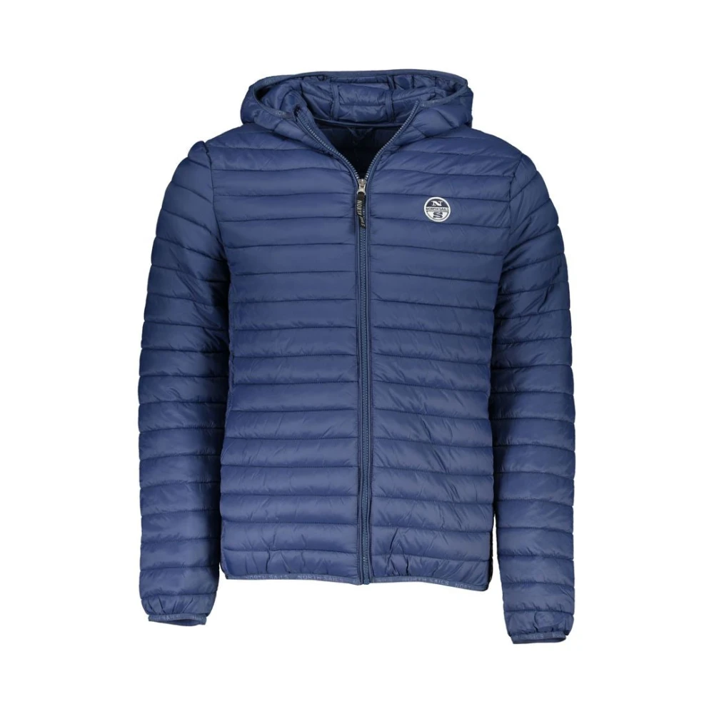 North Sails Blauwe Hoodie Elegante Stijl Blue Heren
