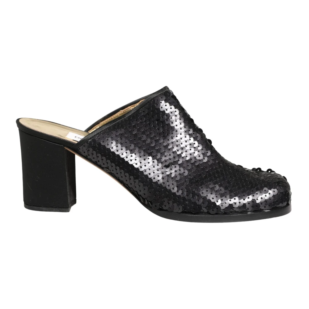 Dolce & Gabbana Women's Black Heeled Mules, 7 Uk, Mules Sandals