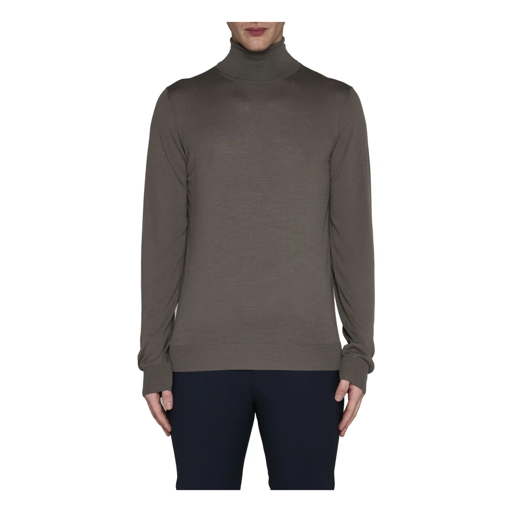 Piacenza 1733 Klassieke Sweaters in Wit Blauw Gray Heren