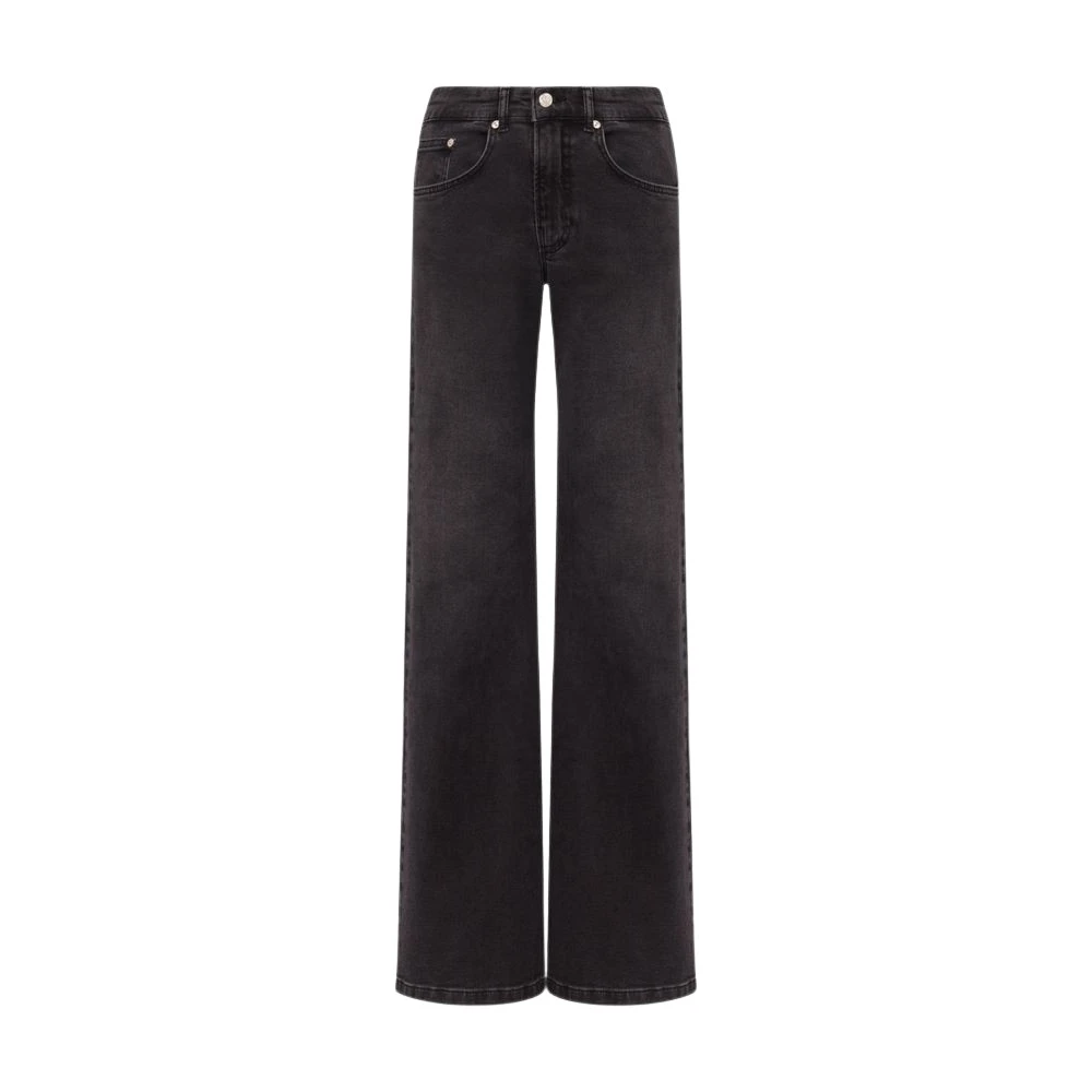 Moschino Women's Gray Five-Pocket Flare Pant