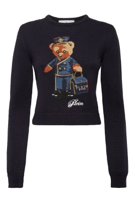 Cropped Rundhalsad Tröja Teddy Doorman