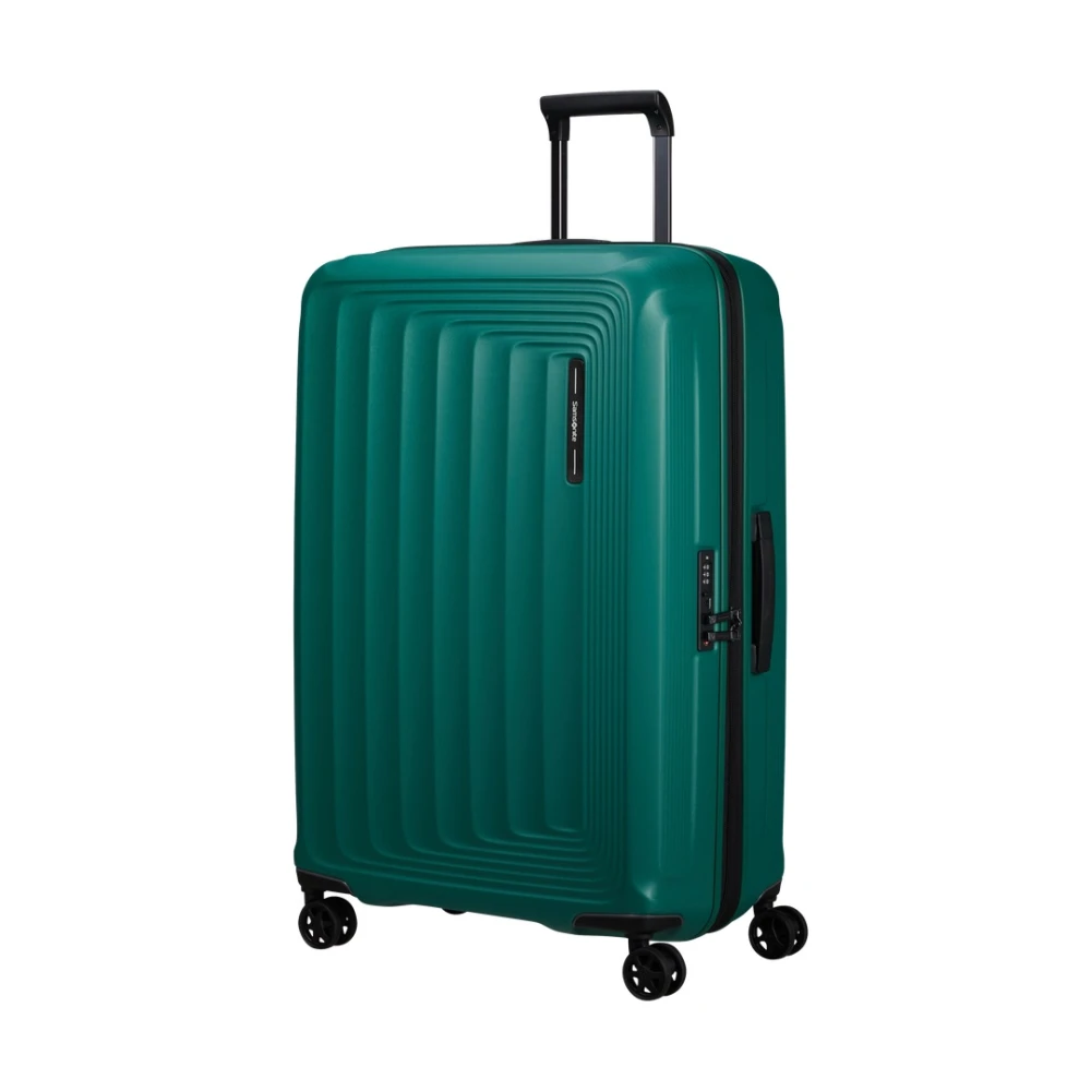 Samsonite Modern Vierkant Design Trolley Bagage Green Unisex